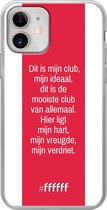 iPhone 12 Mini Hoesje Transparant TPU Case - AFC Ajax Dit Is Mijn Club #ffffff