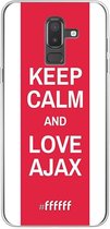 Samsung Galaxy J8 (2018) Hoesje Transparant TPU Case - AFC Ajax Keep Calm #ffffff