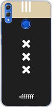 Honor 8X Hoesje Transparant TPU Case - AFC Ajax Uitshirt 2018-2019 #ffffff