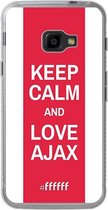 Samsung Galaxy Xcover 4 Hoesje Transparant TPU Case - AFC Ajax Keep Calm #ffffff