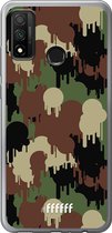 Huawei P Smart (2020) Hoesje Transparant TPU Case - Graffiti Camouflage #ffffff