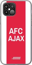 iPhone 12 Hoesje Transparant TPU Case - AFC Ajax - met opdruk #ffffff