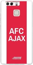 Huawei P9 Hoesje Transparant TPU Case - AFC Ajax - met opdruk #ffffff