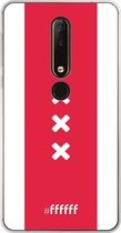 Nokia X6 (2018) Hoesje Transparant TPU Case - AFC Ajax Amsterdam1 #ffffff