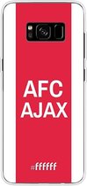 Samsung Galaxy S8 Plus Hoesje Transparant TPU Case - AFC Ajax - met opdruk #ffffff
