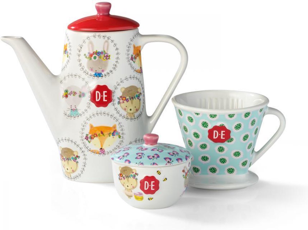 gebroken Zeeslak Charmant Douwe Egberts kinderservies - 12-delig | bol.com