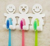 Zelfklevende tandenborstelhouder - Plaats voor 5 tandenborstels - Leuke cartoon - Monteren met zuignap - Tandenborstelhouder - Zelfklevende scheermeshouder - Tandenborstels - Badka