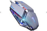 Elementkey ZUOYA - 3D Gaming Muis Verstelbaar 3200 DPI - Bedraad - 6 Knoppen Optische USB Game Muis - 1.5 Meter - Zilver