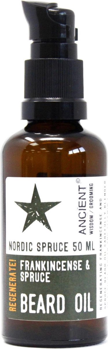 Ancient Wisdom - Baardolie - Nordic Spruce - Noorse Spar - Frankincense - Spar - 50ml