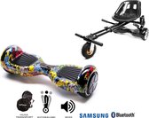 Package Smart Balance Hoverboard 6.5 inch, Regular HipHop + Hoverseat with Suspensions, Motor 700 Wat, Bluetooth, LED