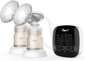 Mamalicious Dubbele Elektrische Borstkolf - Kolf apparaat Electrisch - Met Verlicht  Display - BPA-vrij en Fluisterstil - Oplaadbaar - 2 Verschillende Motors – Pijnvrij - met E-book met Neder