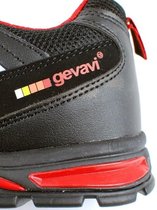 Werkschoenen Gevavi Safety | GS33 lage veiligheidsschoen S1P | Maat 42 | Zwart