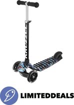 Sportieve 3 Wiel Scooter - Kinderstep met verstelbaar stuur - Belastbaar tot wel 60 kg - Kruzzel kwaliteit step - Polyurethaan wielen + ABEC-5 lagers - LimitedDeals