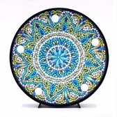 DP Bedlamp Mandala blauw met LED-verlichting
