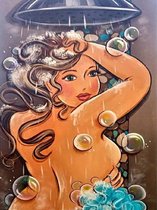 DP Dikke Dames - Douchen 30 x 40 cm