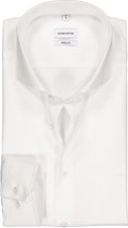 Seidensticker regular fit overhemd - wit - Strijkvrij - Boordmaat: 48