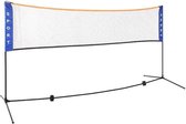 Badminton net inclusief draagtas – Blauw / Badmintonset in hoogte verstelbaar / Tennis net / 3,1 meter breed bij 1,5 meter hoog