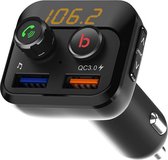 Bluetooth FM Transmitter -  met USB snel lader - FM Transmitter bluetooth - Bassboost bluetooth transmitter