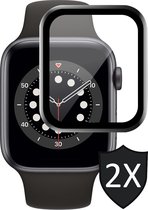 Apple Watch Series 6 40mm Protection d'écran - iWatch 6 40mm Protection d'écran - Verre de protection intégrale de l'écran - 2 pièces