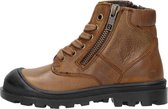 KEQ Jongens veterschoenen Veterschoenen Hoog - cognac - Maat 28