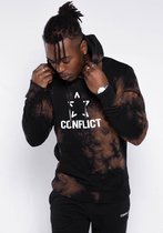 Conflict Hoodie Tie Dye Black