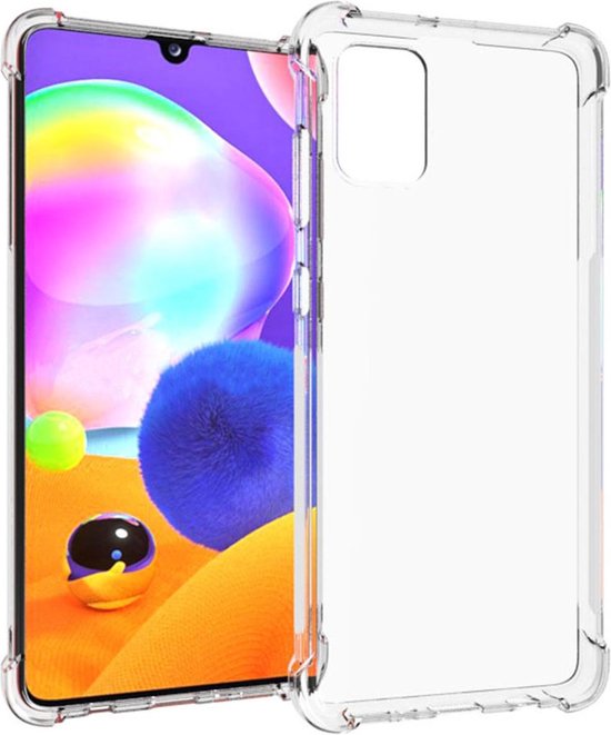 iMoshion Hoesje Geschikt voor Samsung Galaxy A31 Hoesje Siliconen - iMoshion Shockproof Case - Transparant