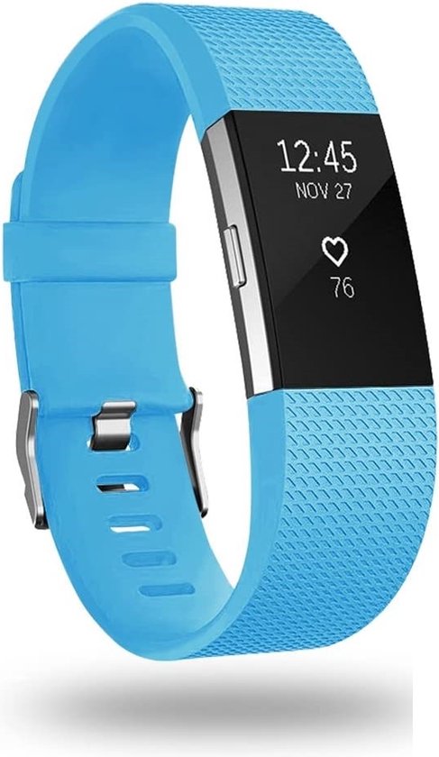 Bracelet silicone Fitbit Charge 2 - bleu - Dimensions: Taille L. | bol