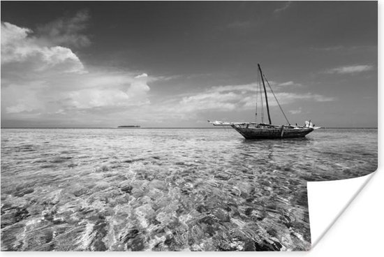 Bol Com Zeilboot Op Zee Poster Papier 180x1 Cm Foto Print Op Poster Wanddecoratie