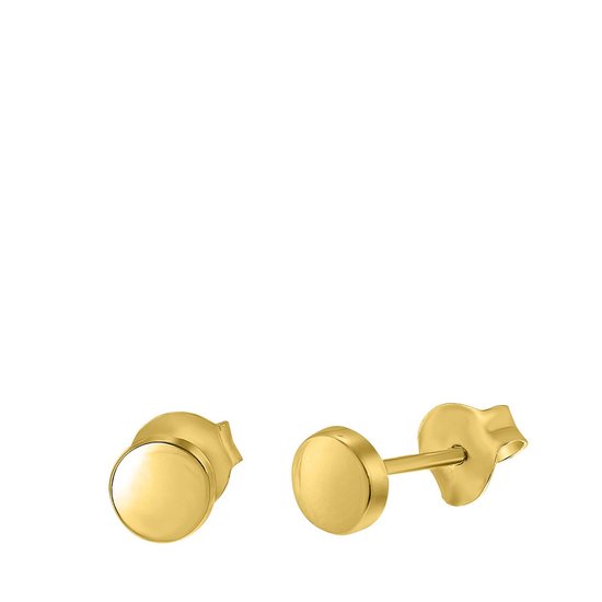 Lucardi - Boucles d'oreilles en argent plaqué or d'environ 5mm