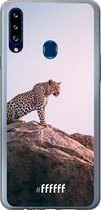 Samsung Galaxy A20s Hoesje Transparant TPU Case - Leopard #ffffff