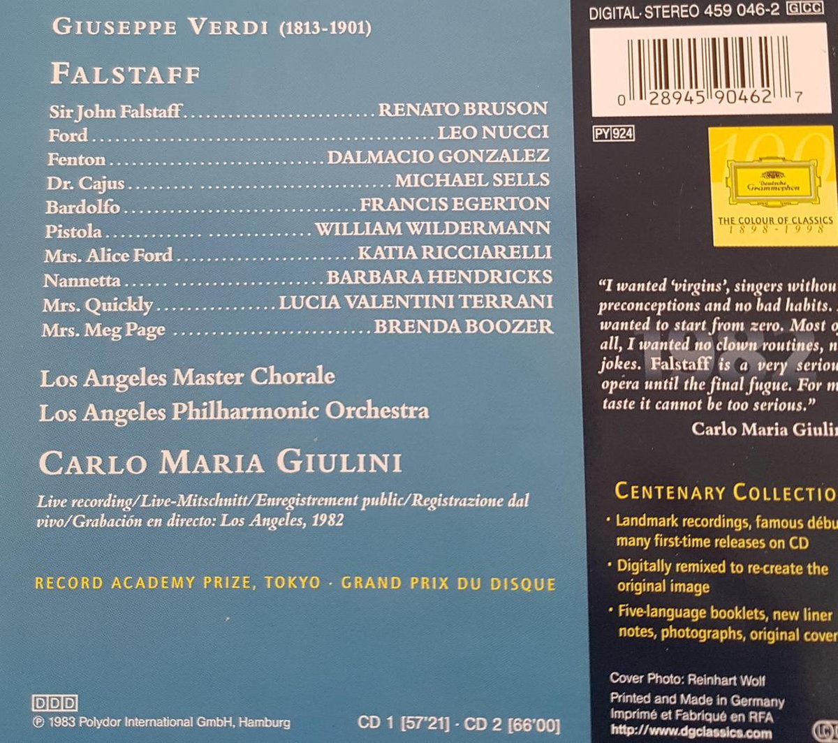 Centenary Collection Verdi: Falstaff