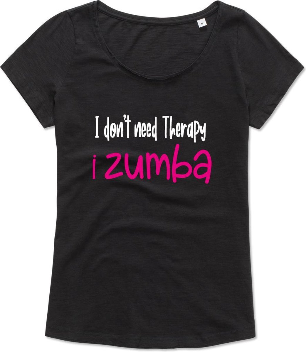 Zumba T-shirt - Workout T-shirt - Dance T-shirt, dans t-shirt, sport t-shirt, Gym T-shirt, Lifestyle T-shirt - I Don't need therapy, I zumba – S