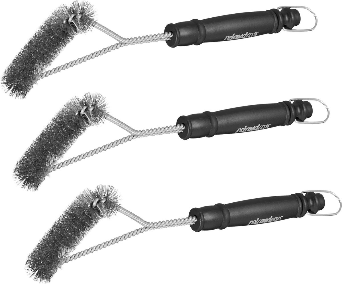 Brosse à Barbecue Métallique Longueur 30cm - Outil De Nettoyage Efficace Pour Grills