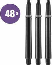 ABC Darts - Dart Shafts - Kunststof Zwart - Medium - 48 sets