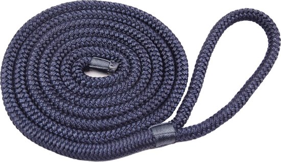 Foto: Fes fenderlijnen double braided donkerblauw 10mm x 2 4m