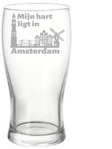 Gegraveerde bierglas 50 cl Amsterdam