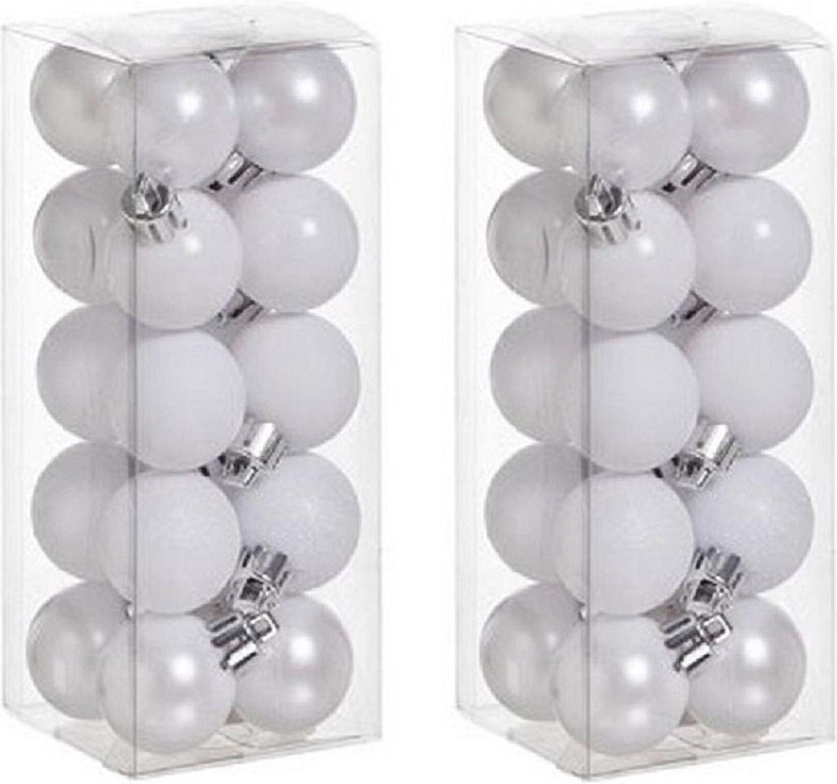 Cosy&Trendy kersballen - 40 stuks - 3cm - kunststof