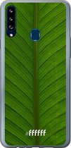 Samsung Galaxy A20s Hoesje Transparant TPU Case - Unseen Green #ffffff
