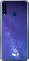 Samsung Galaxy A20s Hoesje Transparant TPU Case - Star Cluster #ffffff