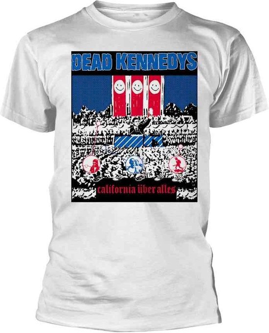 Foto: Dead kennedys heren tshirt xxl california uber alles wit