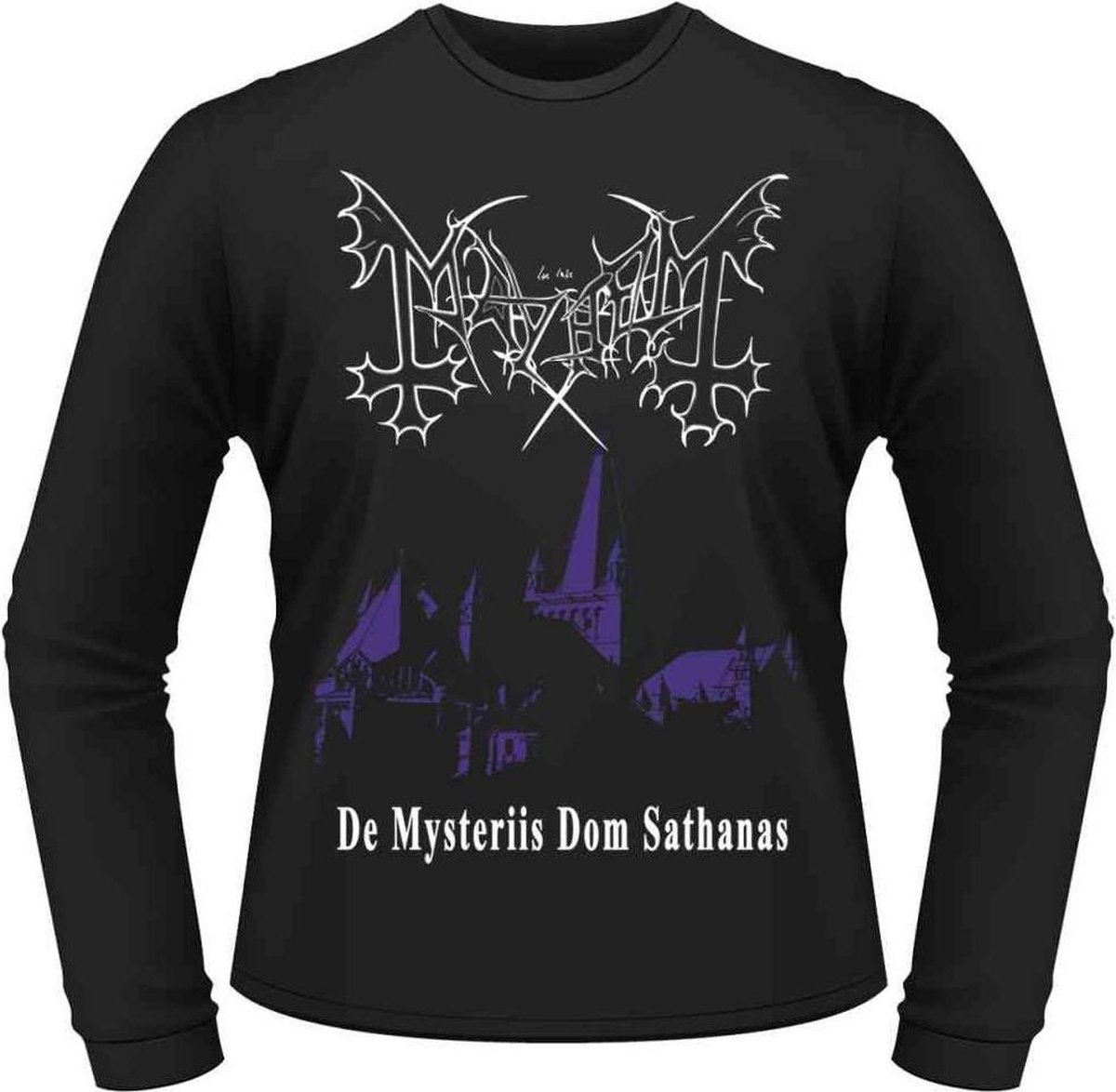 Mayhem Longsleeve shirt -L- De Mysteriis Dom Sathanas Zwart