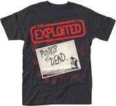 The Exploited Heren Tshirt -L- Punks Not Dead Album Zwart