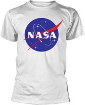 NASA Heren Tshirt -M- Insignia Logo Wit