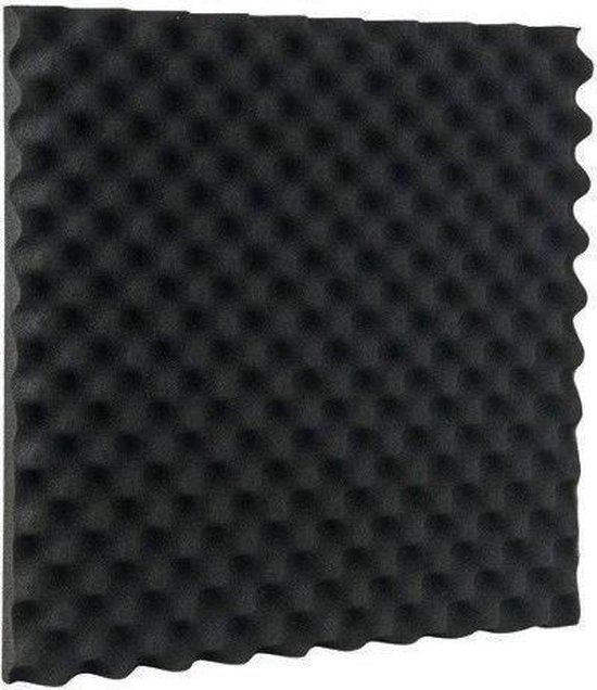 Geluidsisolatie - Zelfklevend - Geluidsdemper - 50x50 cm - Studioschuim - Isolatie platen - Noppenschuim - NX sound geluidsisolatieplaten - Akoestische panelen - NX sound