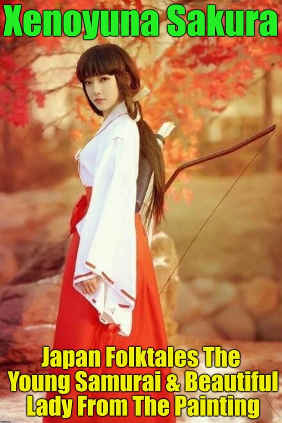 Japan Folktales The Young Samurai & Beautiful Lady From The Painting