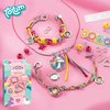 foto van Totum unicorn rainbow jewellery - unicorn regenboogsieraden maken - 2 armbandjes & kettinkje