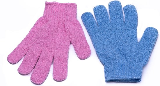 Nesto's® Scrub Handschoen en Puimsteen voor Eelt - Washand - Lichaam - Gezicht 2 stuks | bol.com
