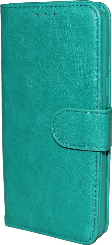 Apple iPhone 12 & iPhone 12 Pro Case Turquoise - Étui portefeuille de haute qualité et protecteur d'écran complet