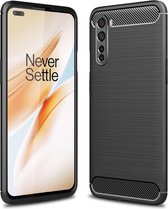 Armor Brushed TPU Back Cover - OnePlus Nord Hoesje - Zwart