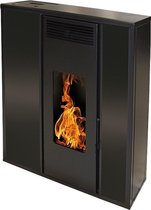 TESSA - 8,8 kW pelletkachel - slim - Zwart